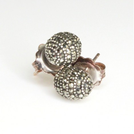 delicati cercei Nanis " Marcasite" . argint vermeil. designer Laura Bicego. Italia